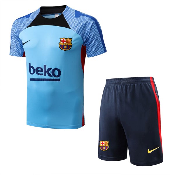 Camiseta Entrenamiento Barcelona Conjunto Completo 2022/23 Azul